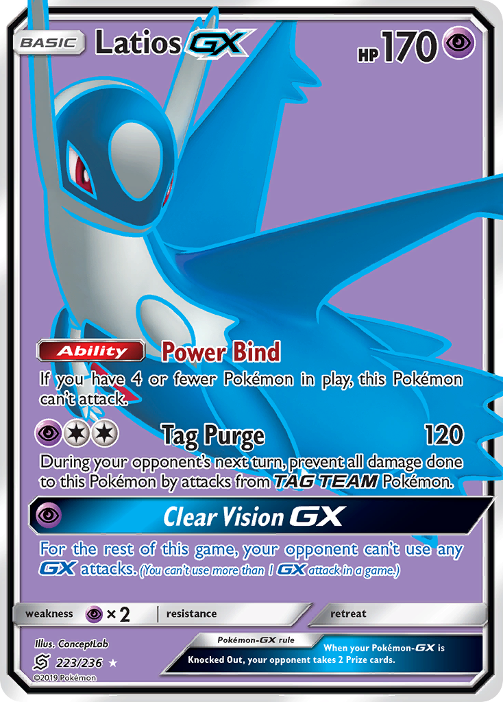 Latios GX (223/236) [Sun & Moon: Unified Minds] | Dragon's Lair Comics and Fantasy Houston TX