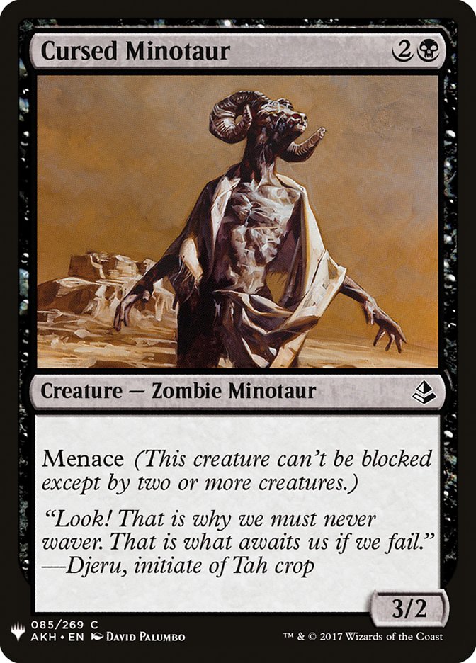 Cursed Minotaur [Mystery Booster] | Dragon's Lair Comics and Fantasy Houston TX