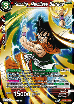 Yamcha, Merciless Barrage (BT10-008) [Cross Spirits] | Dragon's Lair Comics and Fantasy Houston TX