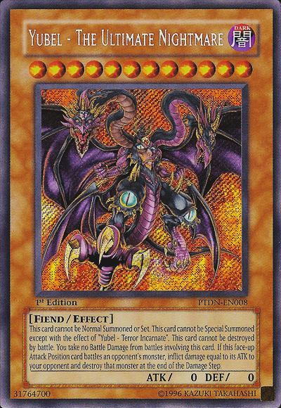 Yubel - The Ultimate Nightmare [PTDN-EN008] Secret Rare | Dragon's Lair Comics and Fantasy Houston TX