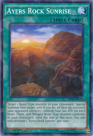 Ayers Rock Sunrise [BP03-EN183] Shatterfoil Rare | Dragon's Lair Comics and Fantasy Houston TX