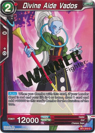 Divine Aide Vados (Winner Stamped) (BT1-010) [Tournament Promotion Cards] | Dragon's Lair Comics and Fantasy Houston TX