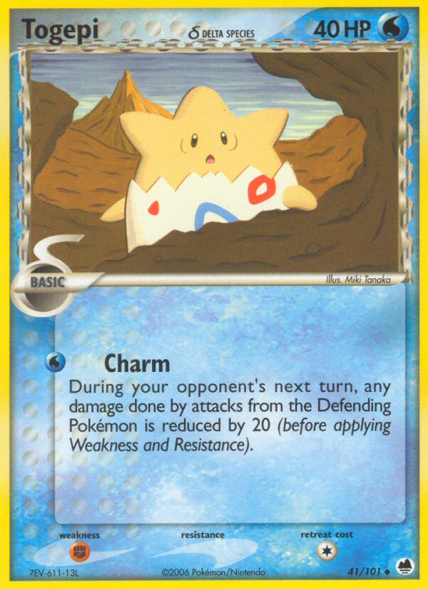 Togepi (41/101) (Delta Species) [EX: Dragon Frontiers] | Dragon's Lair Comics and Fantasy Houston TX