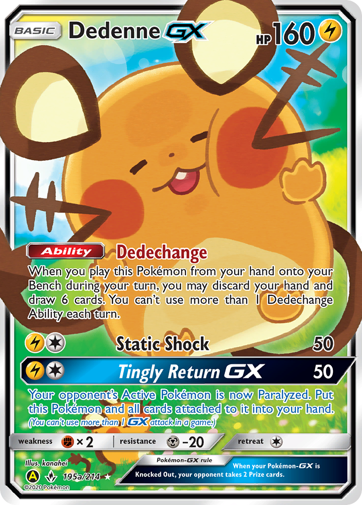 Dedenne GX (195a/214) [Alternate Art Promos] | Dragon's Lair Comics and Fantasy Houston TX