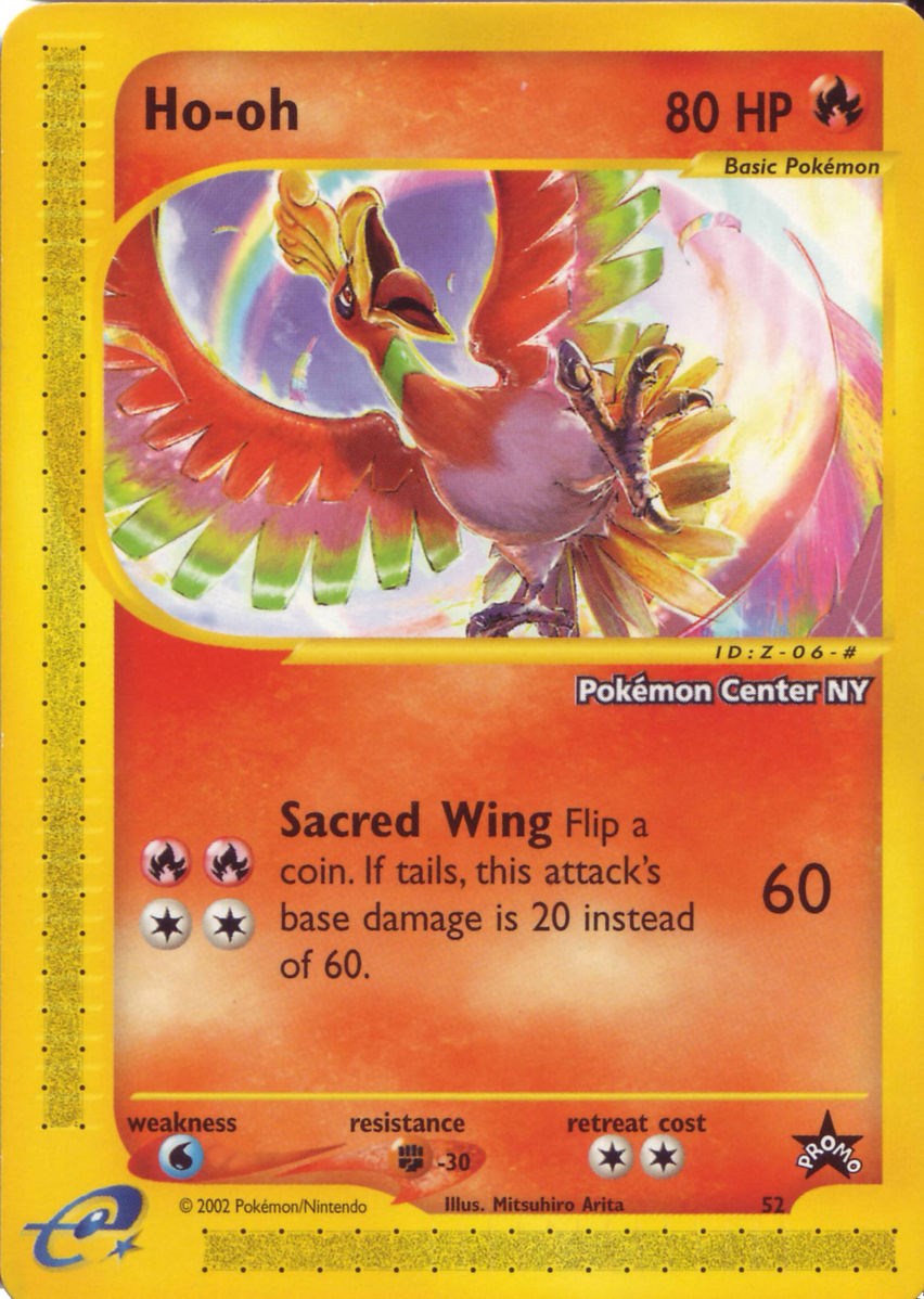 Ho-oh (52) (Pokemon Center NY Promo) [Wizards of the Coast: Black Star Promos] | Dragon's Lair Comics and Fantasy Houston TX