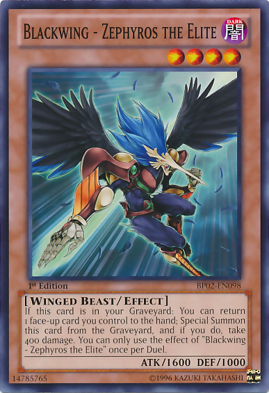 Blackwing - Zephyros the Elite [BP02-EN098] Mosaic Rare | Dragon's Lair Comics and Fantasy Houston TX