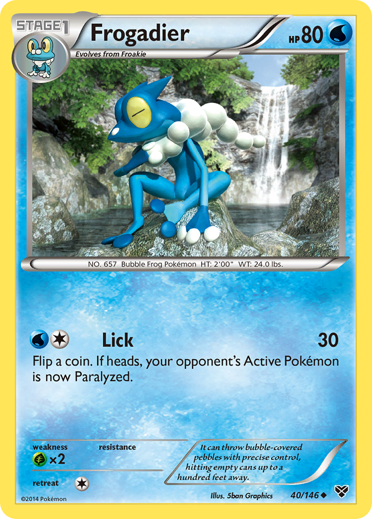 Frogadier (40/146) [XY: Base Set] | Dragon's Lair Comics and Fantasy Houston TX