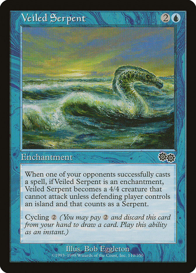 Veiled Serpent [Urza's Saga] | Dragon's Lair Comics and Fantasy Houston TX