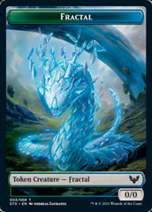 Elemental // Fractal Double-Sided Token [Strixhaven: School of Mages Tokens] | Dragon's Lair Comics and Fantasy Houston TX