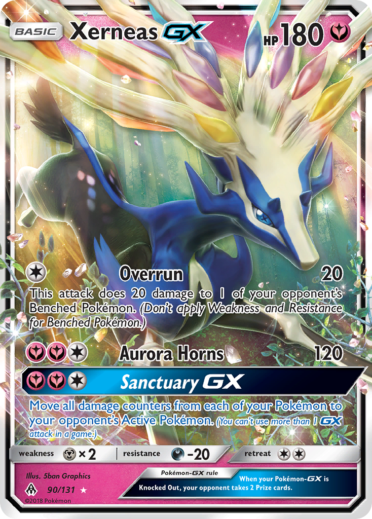 Xerneas GX (90/131) [Sun & Moon: Forbidden Light] | Dragon's Lair Comics and Fantasy Houston TX