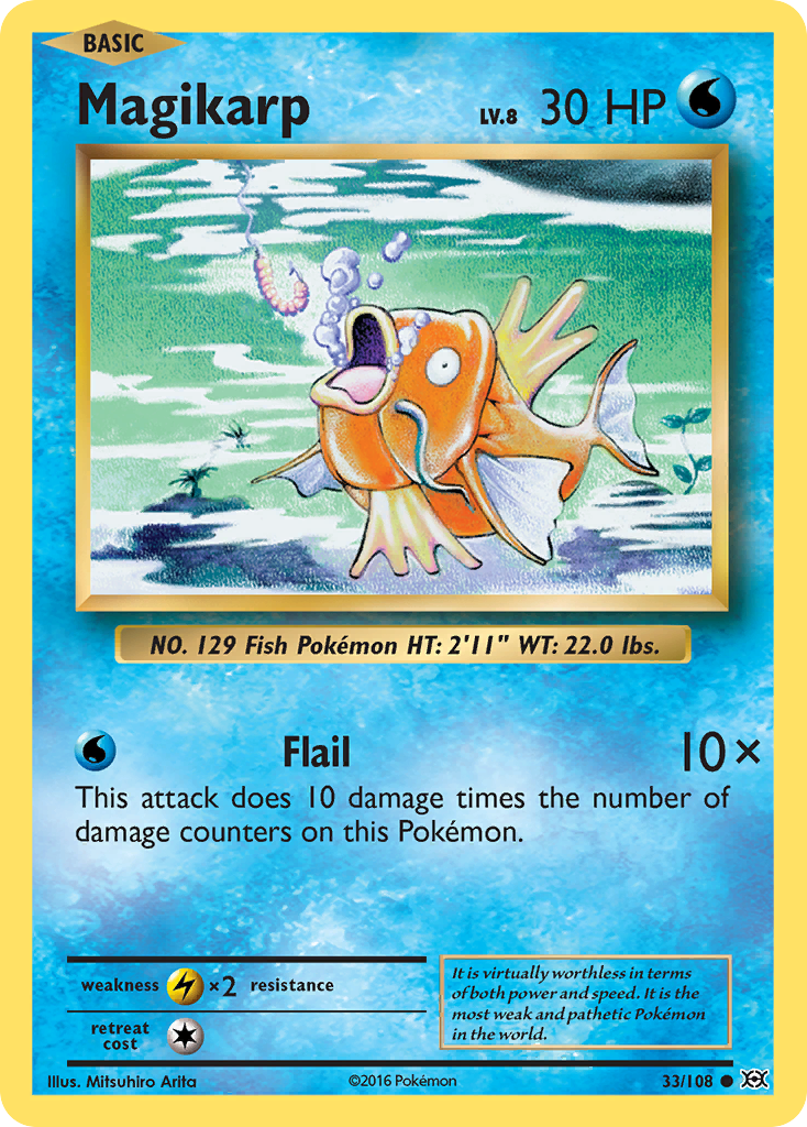 Magikarp (33/108) [XY: Evolutions] | Dragon's Lair Comics and Fantasy Houston TX