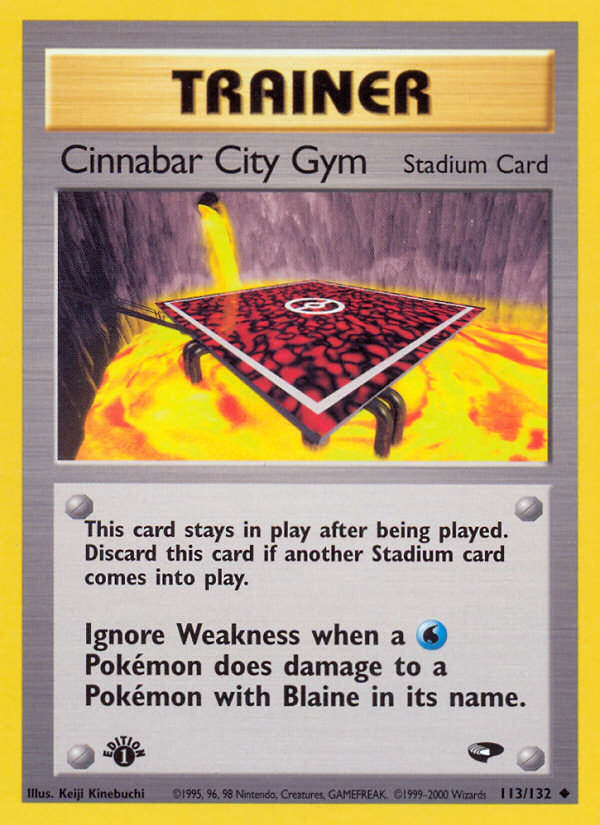 Cinnabar City Gym (113/132) [Gym Challenge 1st Edition] | Dragon's Lair Comics and Fantasy Houston TX