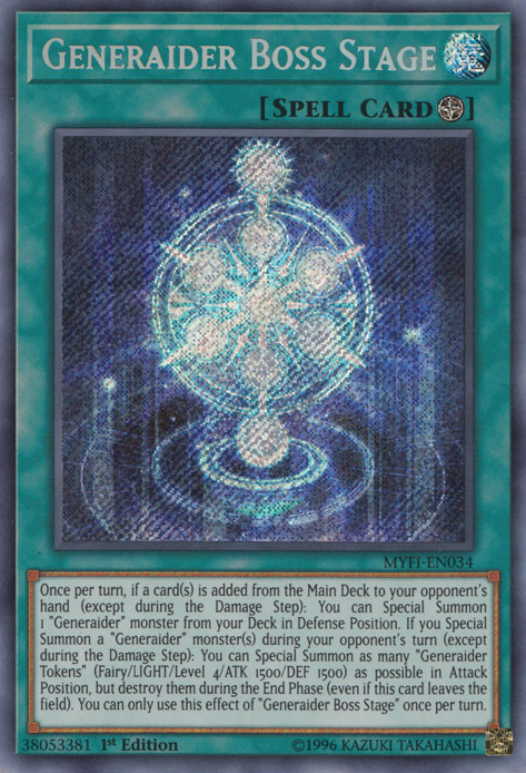 Generaider Boss Stage [MYFI-EN034] Secret Rare | Dragon's Lair Comics and Fantasy Houston TX