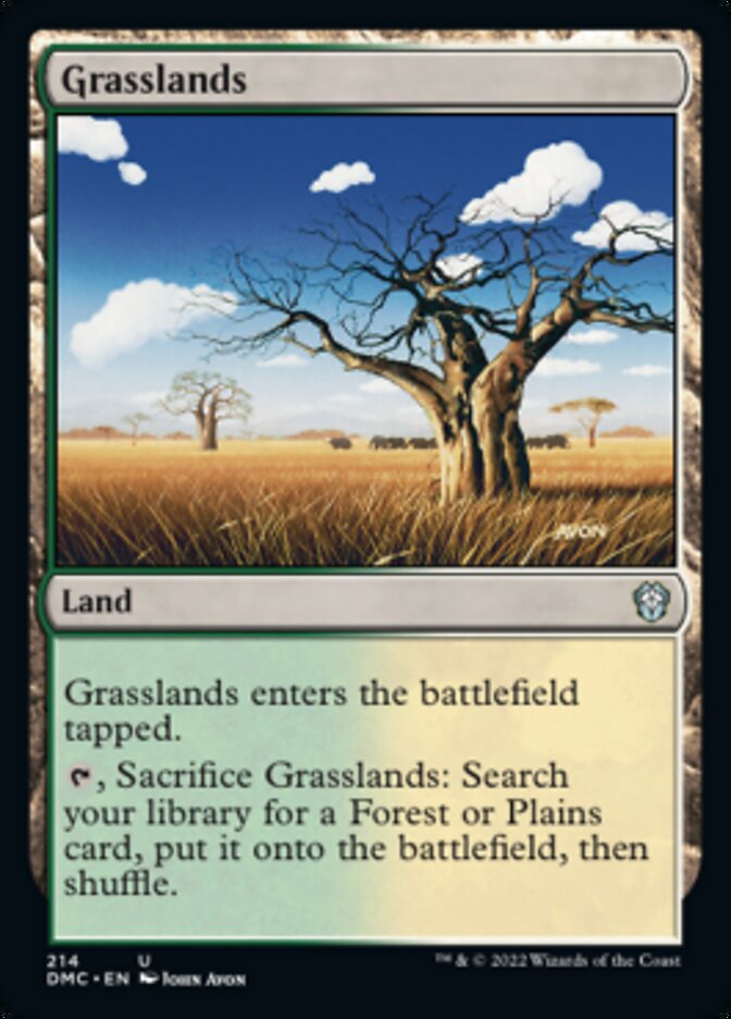 Grasslands [Dominaria United Commander] | Dragon's Lair Comics and Fantasy Houston TX