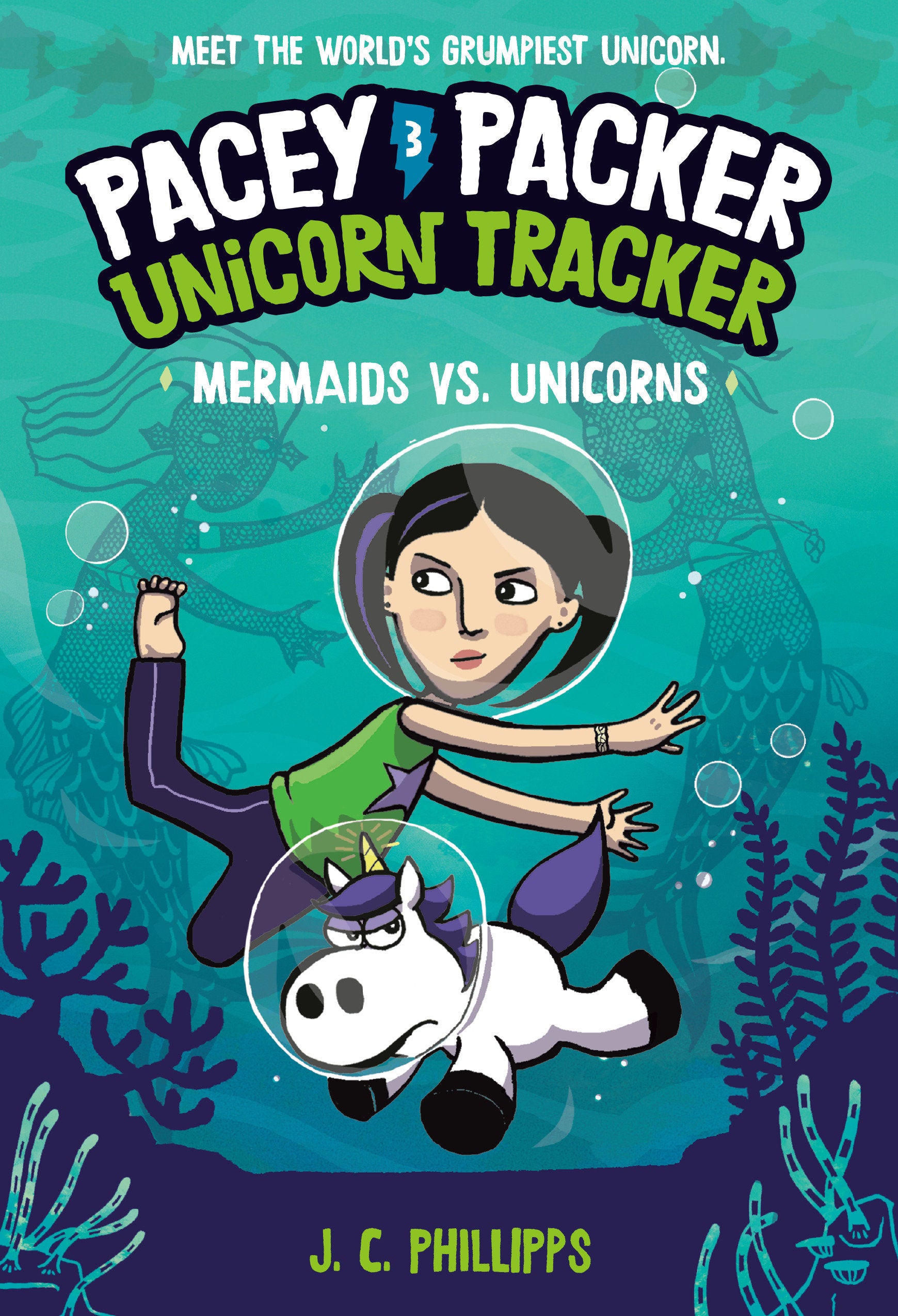 Pacey Packer, Unicorn Tracker 3: Mermaids vs. Unicorns | Dragon's Lair Comics and Fantasy Houston TX