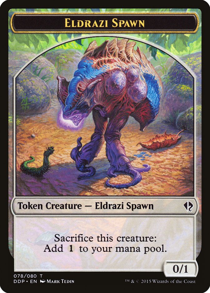 Eldrazi Spawn Token (078/080) [Duel Decks: Zendikar vs. Eldrazi] | Dragon's Lair Comics and Fantasy Houston TX