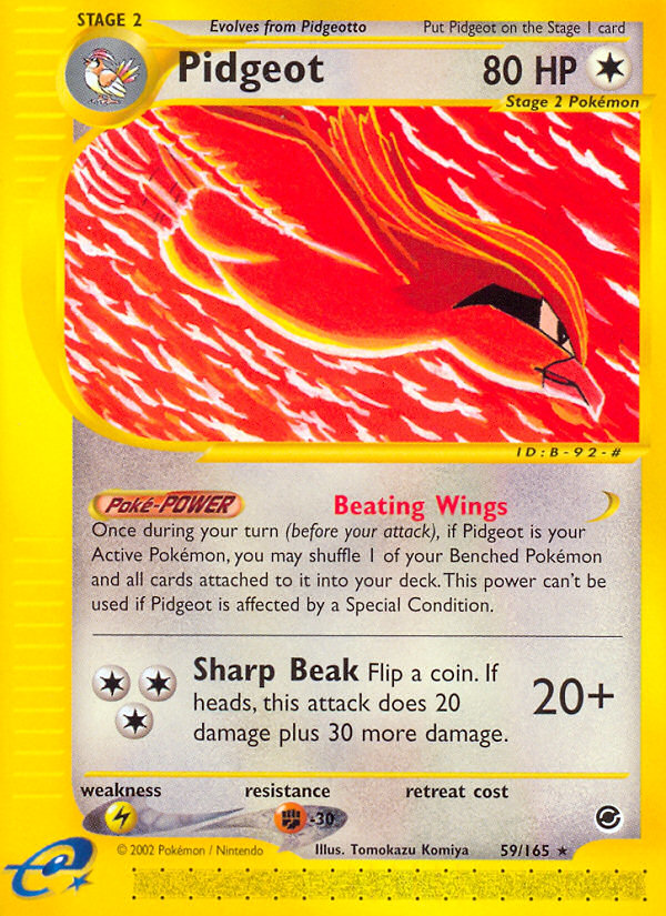 Pidgeot (59/165) [Expedition: Base Set] | Dragon's Lair Comics and Fantasy Houston TX