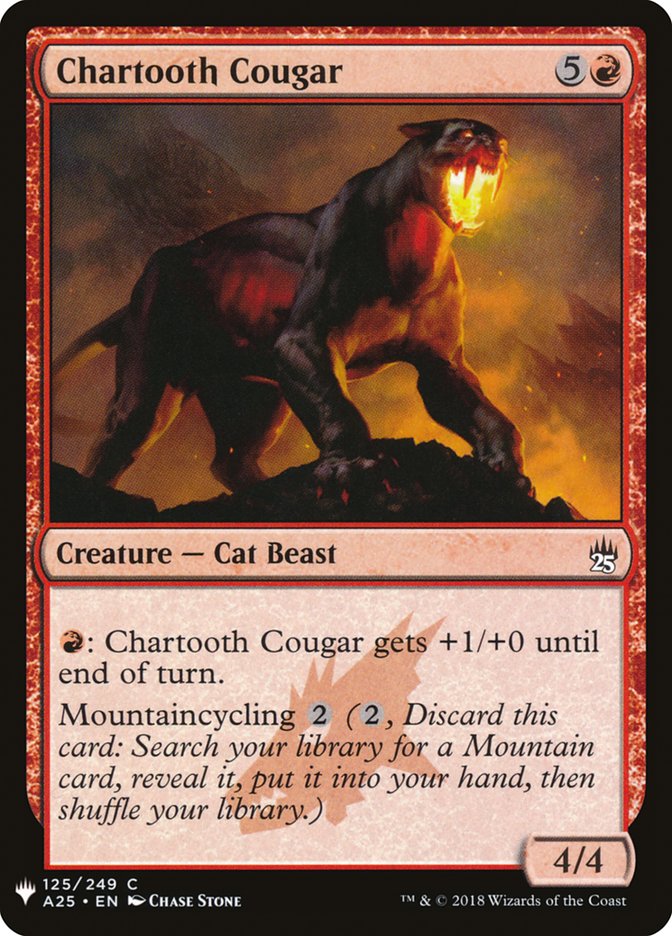 Chartooth Cougar [Mystery Booster] | Dragon's Lair Comics and Fantasy Houston TX