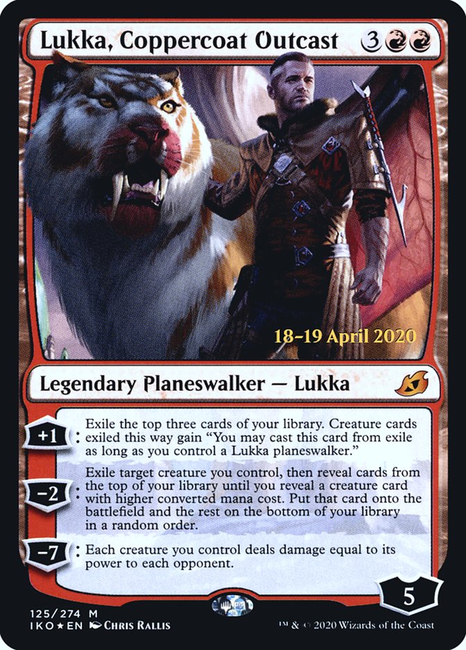 Lukka, Coppercoat Outcast [Ikoria: Lair of Behemoths Prerelease Promos] | Dragon's Lair Comics and Fantasy Houston TX