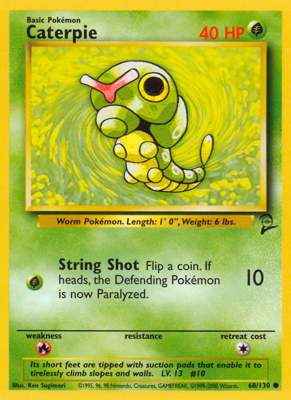 Caterpie (68/130) [Base Set 2] | Dragon's Lair Comics and Fantasy Houston TX