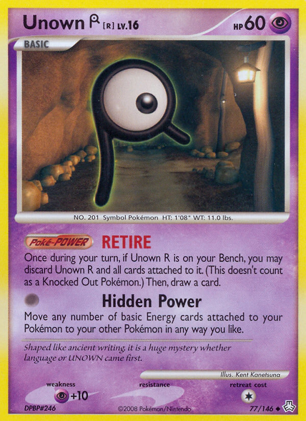 Unown R (77/146) [Diamond & Pearl: Legends Awakened] | Dragon's Lair Comics and Fantasy Houston TX