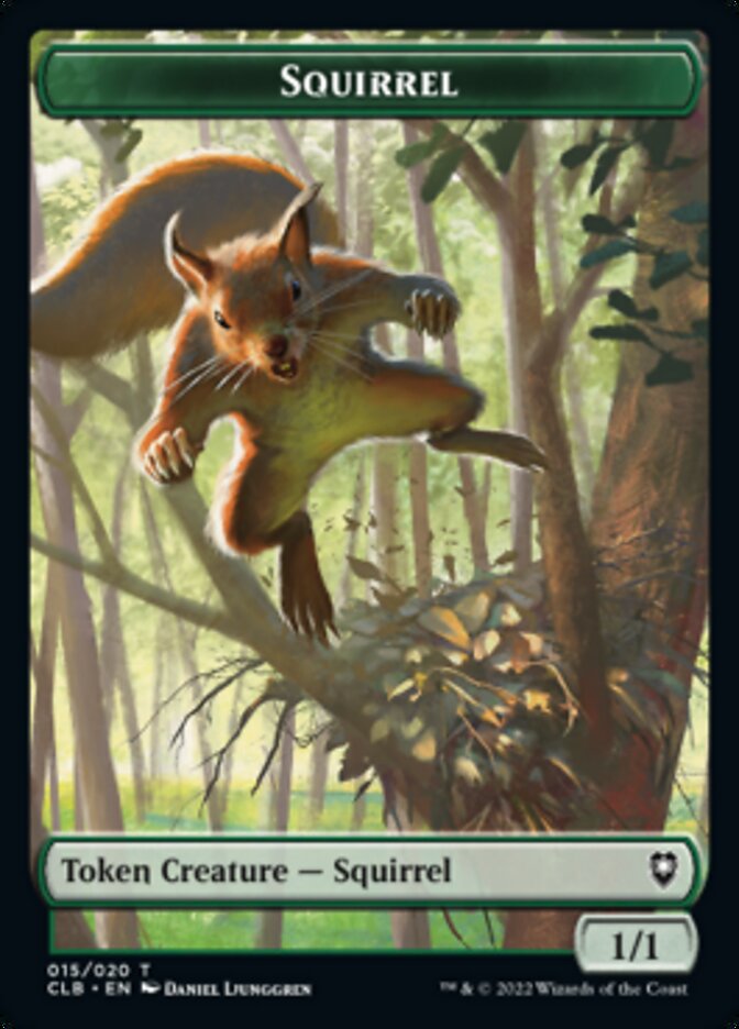 Squirrel Token [Commander Legends: Battle for Baldur's Gate Tokens] | Dragon's Lair Comics and Fantasy Houston TX