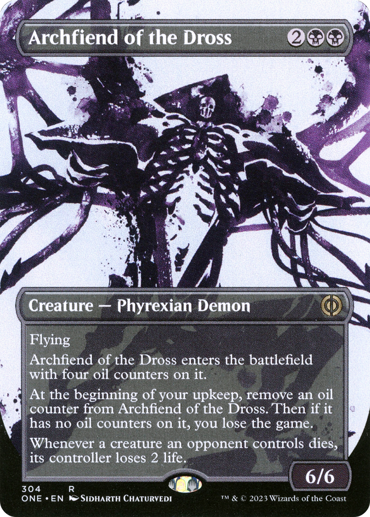 Archfiend of the Dross (Borderless Ichor) [Phyrexia: All Will Be One] | Dragon's Lair Comics and Fantasy Houston TX