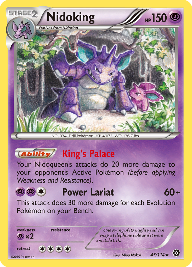 Nidoking (45/114) [XY: Steam Siege] | Dragon's Lair Comics and Fantasy Houston TX