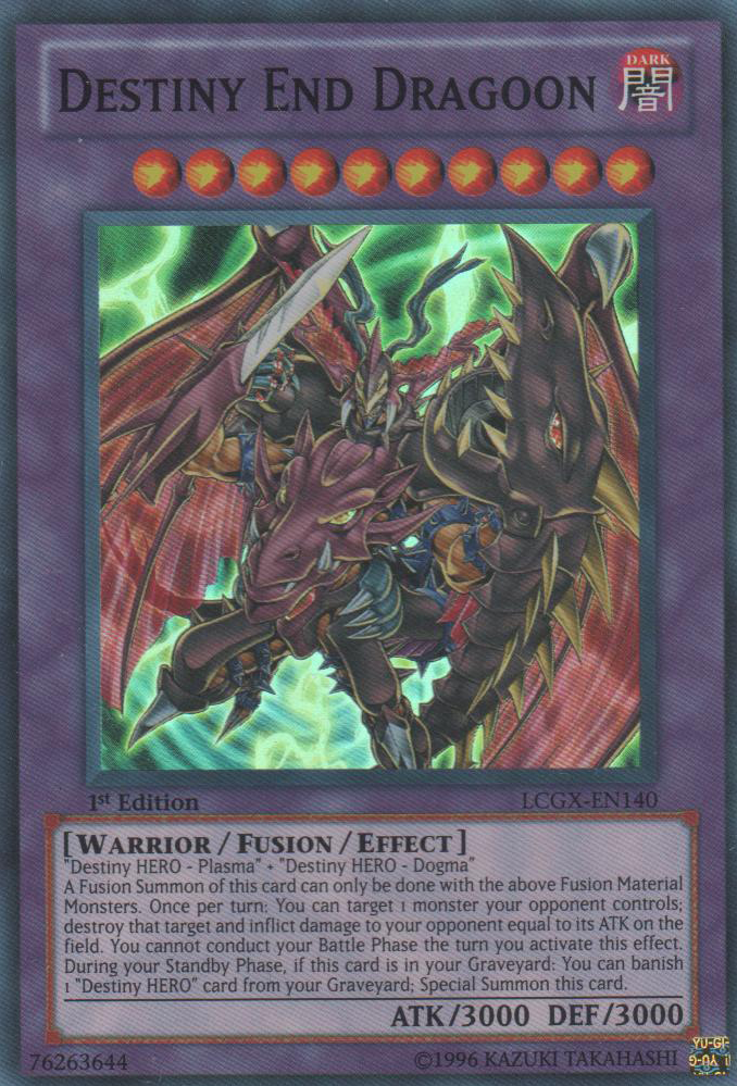 Destiny End Dragoon [LCGX-EN140] Super Rare | Dragon's Lair Comics and Fantasy Houston TX