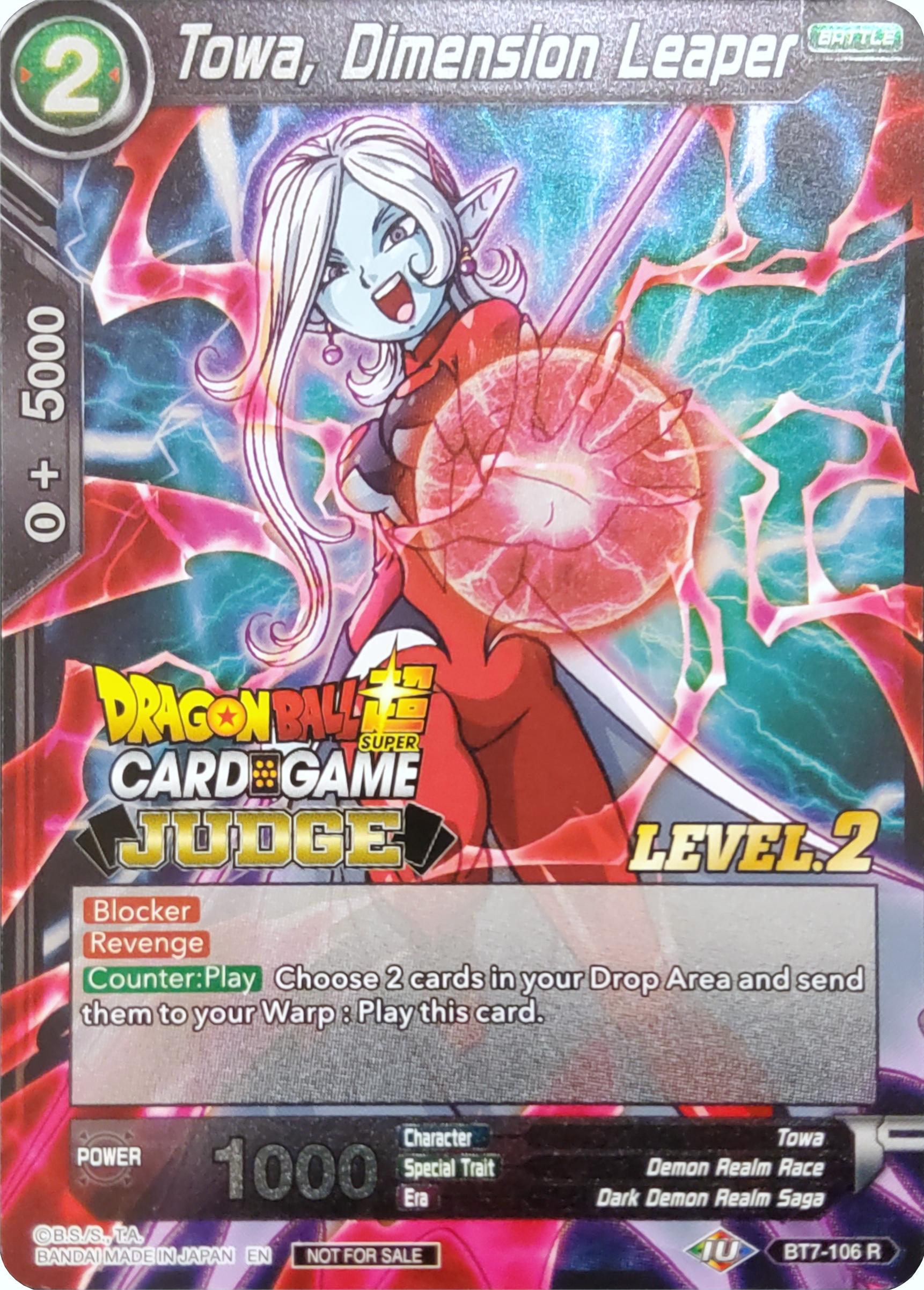 Towa, Dimension Leaper (Level 2) (BT7-106) [Judge Promotion Cards] | Dragon's Lair Comics and Fantasy Houston TX