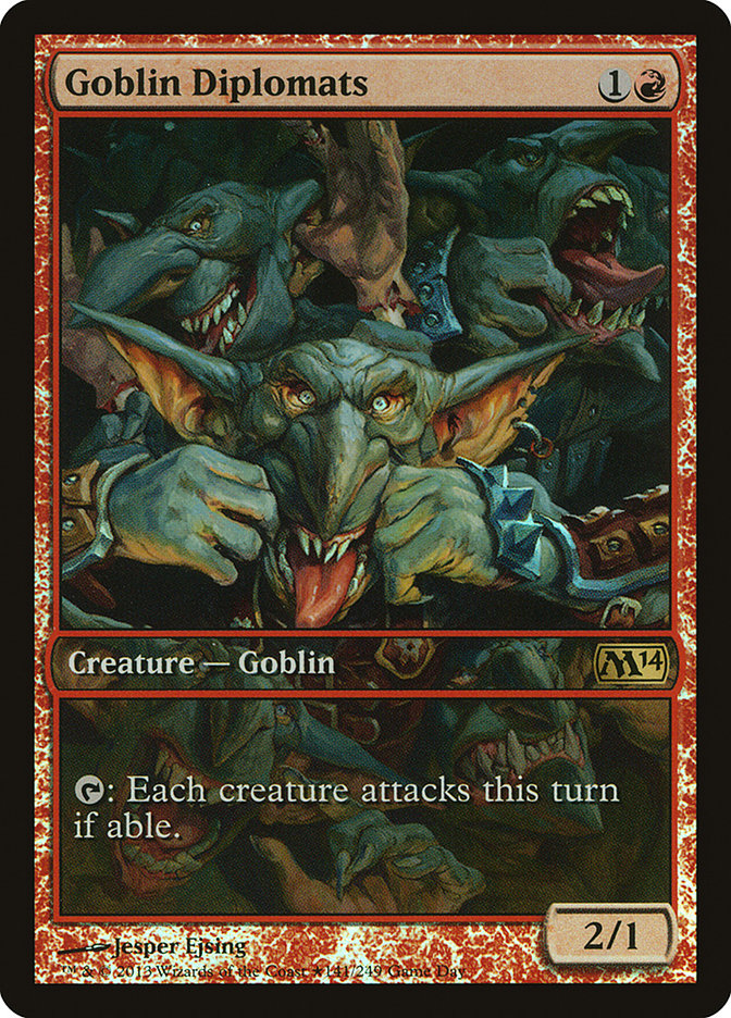 Goblin Diplomats (Game Day) [Magic 2014 Promos] | Dragon's Lair Comics and Fantasy Houston TX