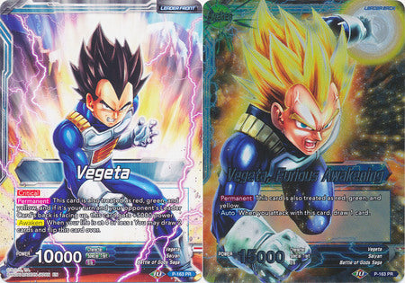 Vegeta // Vegeta, Furious Awakening (Draft Box 04 Tournament) (P-163) [Promotion Cards] | Dragon's Lair Comics and Fantasy Houston TX