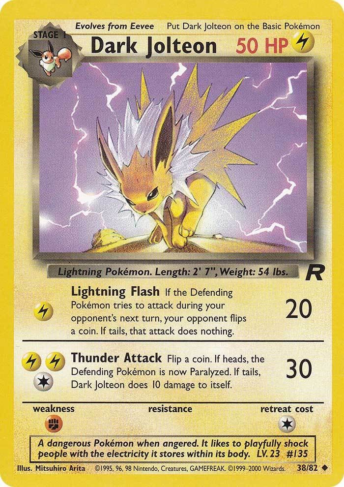 Dark Jolteon (38/82) [Team Rocket Unlimited] | Dragon's Lair Comics and Fantasy Houston TX