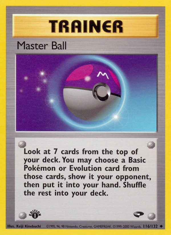 Master Ball (116/132) [Gym Challenge 1st Edition] | Dragon's Lair Comics and Fantasy Houston TX