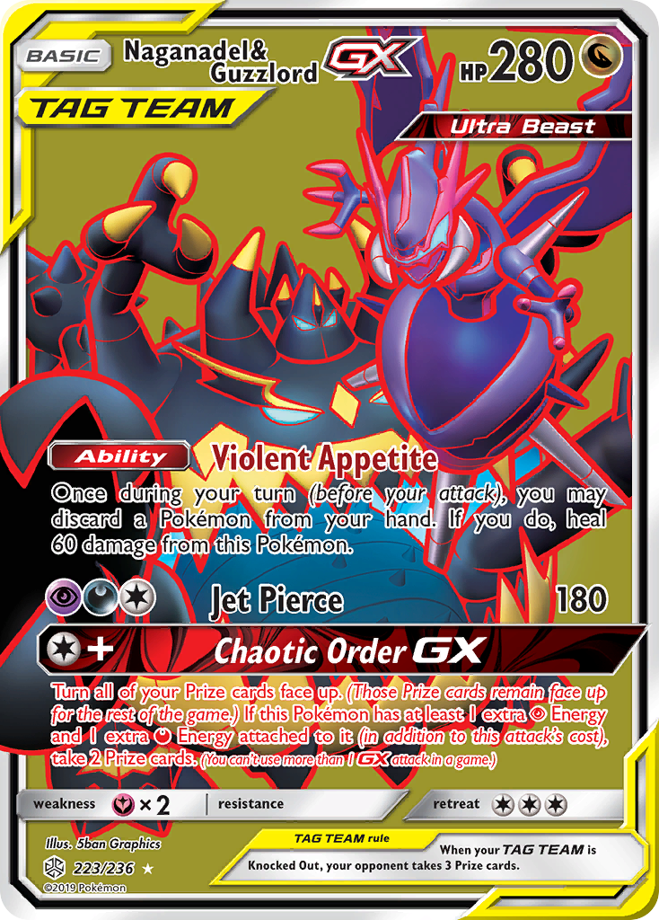 Naganadel & Guzzlord GX (223/236) [Sun & Moon: Cosmic Eclipse] | Dragon's Lair Comics and Fantasy Houston TX