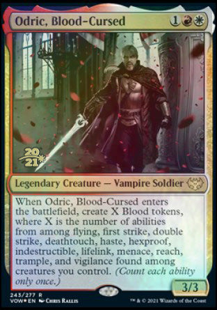 Odric, Blood-Cursed [Innistrad: Crimson Vow Prerelease Promos] | Dragon's Lair Comics and Fantasy Houston TX