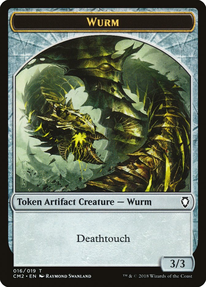 Wurm Token (016/019) [Commander Anthology Volume II Tokens] | Dragon's Lair Comics and Fantasy Houston TX