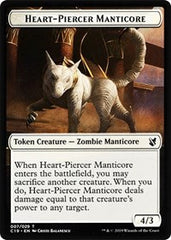 Heart-Piercer Manticore // Dragon Double-Sided Token [Commander 2019 Tokens] | Dragon's Lair Comics and Fantasy Houston TX