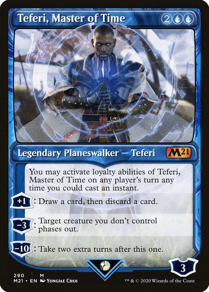 Teferi, Master of Time (Showcase) (290) [Core Set 2021] | Dragon's Lair Comics and Fantasy Houston TX