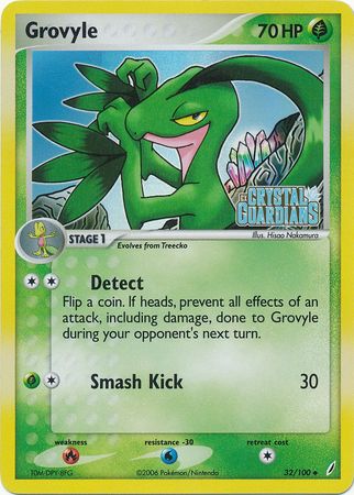 Grovyle (32/100) (Stamped) [EX: Crystal Guardians] | Dragon's Lair Comics and Fantasy Houston TX