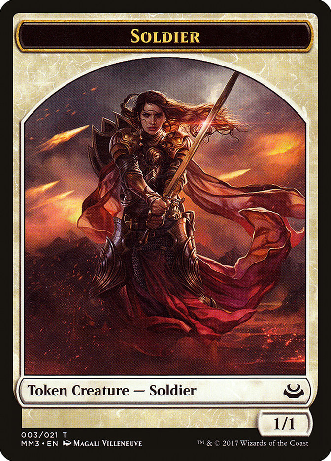 Soldier Token (003/021) [Modern Masters 2017 Tokens] | Dragon's Lair Comics and Fantasy Houston TX