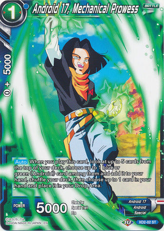 Android 17, Mechanical Prowess (XD2-02) [Android Duality] | Dragon's Lair Comics and Fantasy Houston TX