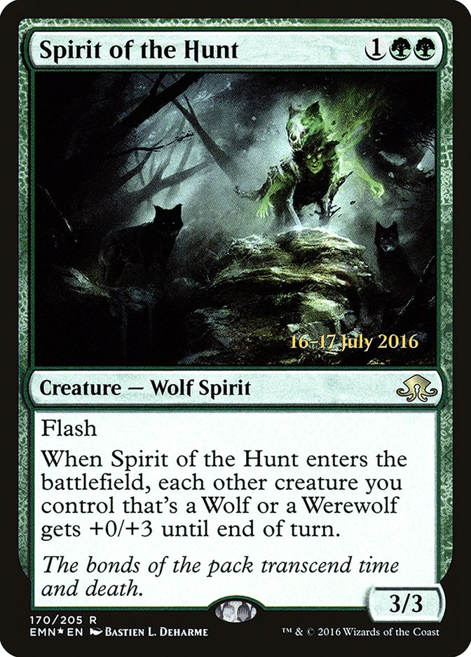 Spirit of the Hunt [Eldritch Moon Prerelease Promos] | Dragon's Lair Comics and Fantasy Houston TX