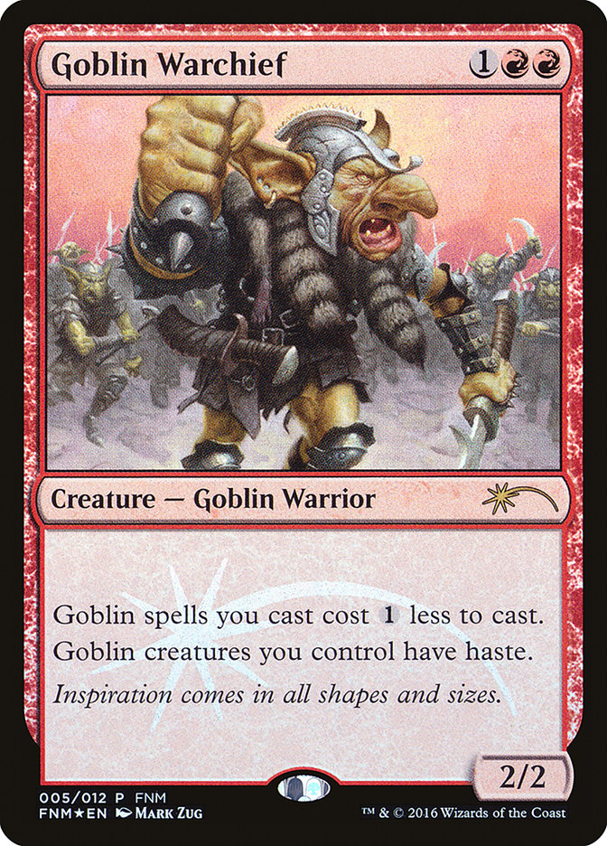 Goblin Warchief [Friday Night Magic 2016] | Dragon's Lair Comics and Fantasy Houston TX