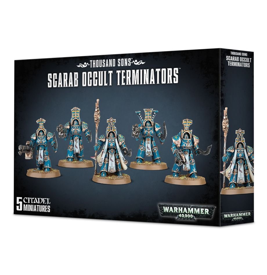 Warhammer 40K: Chaos Space Marine Thousand Sons Scarab Occult Terminators | Dragon's Lair Comics and Fantasy Houston TX