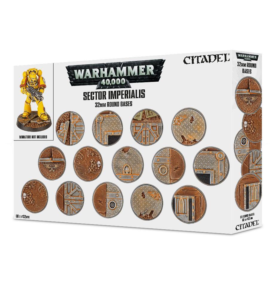 Citadel Sector Imperialis 32mm Round Bases | Dragon's Lair Comics and Fantasy Houston TX