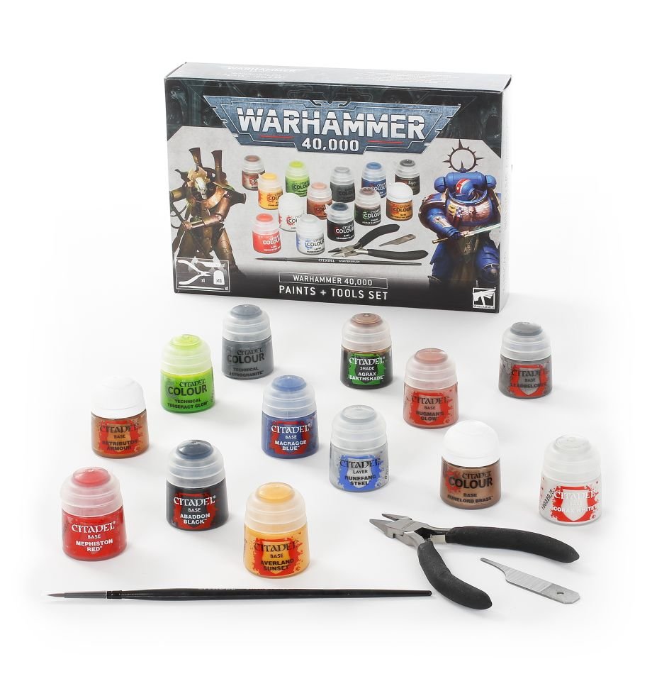 Warhammer 40K: Paints + Tools Set | Dragon's Lair Comics and Fantasy Houston TX