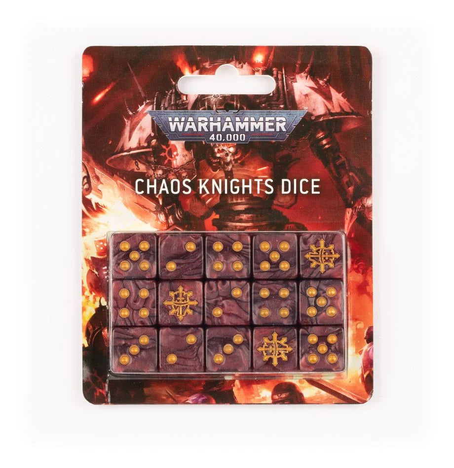 Warhammer 40k: Chaos Knights Dice Set | Dragon's Lair Comics and Fantasy Houston TX