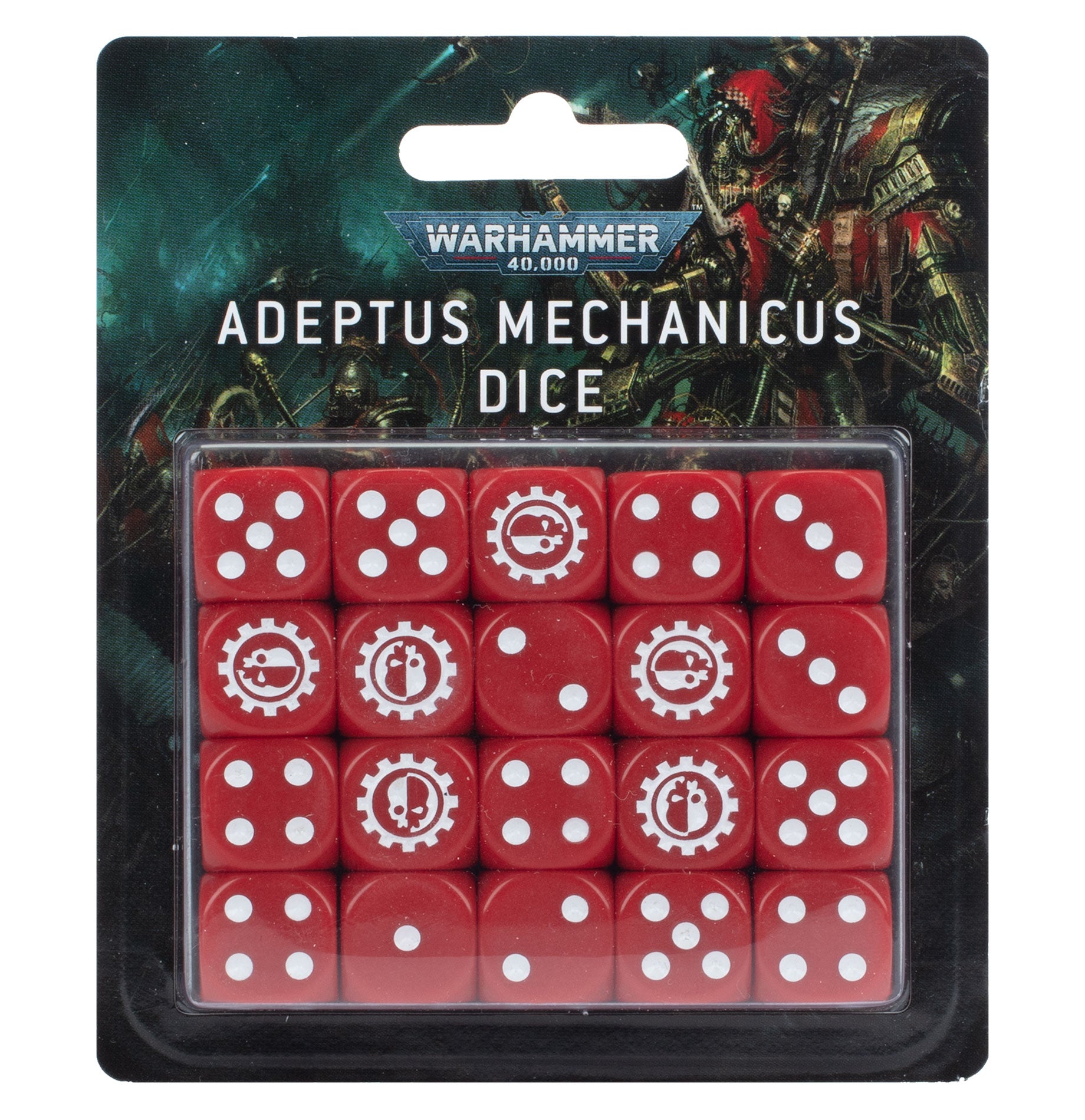 Warhammer 40K: Adeptus Mechanicus Dice Set | Dragon's Lair Comics and Fantasy Houston TX