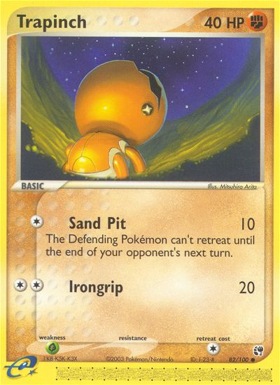 Trapinch (82/100) [EX: Sandstorm] | Dragon's Lair Comics and Fantasy Houston TX